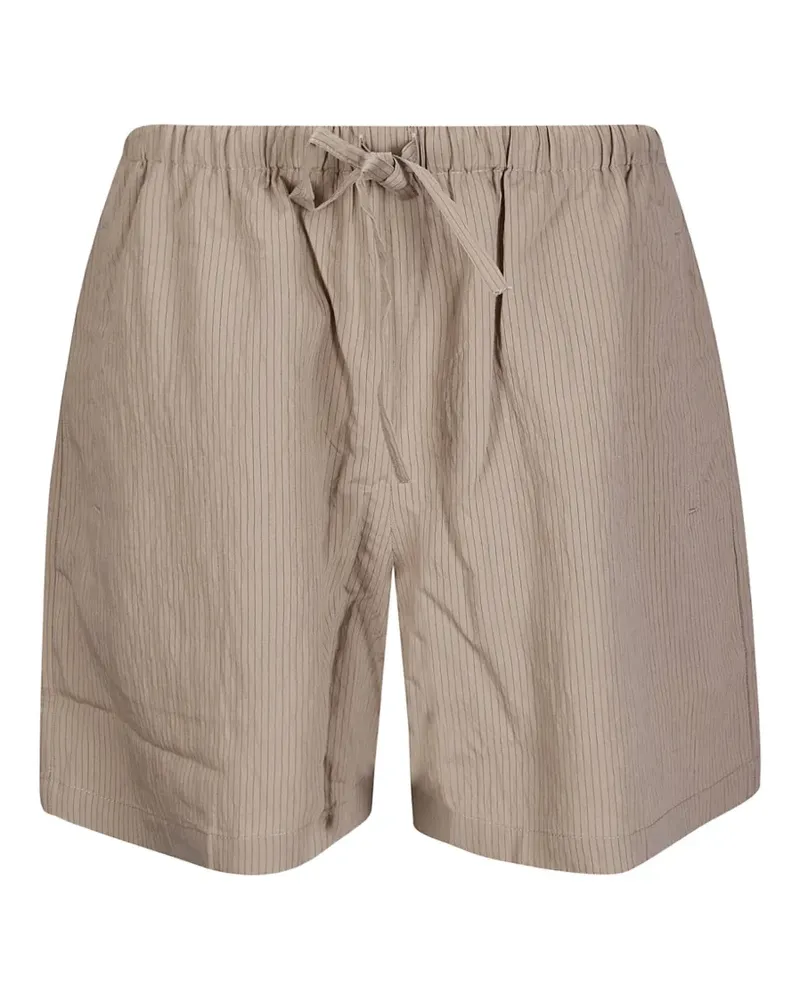 Kitsuné striped elasticated shorts - Nude Nude