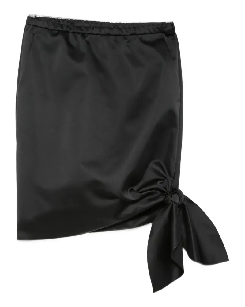 N° 21 knot-detail mini skirt - Schwarz Schwarz