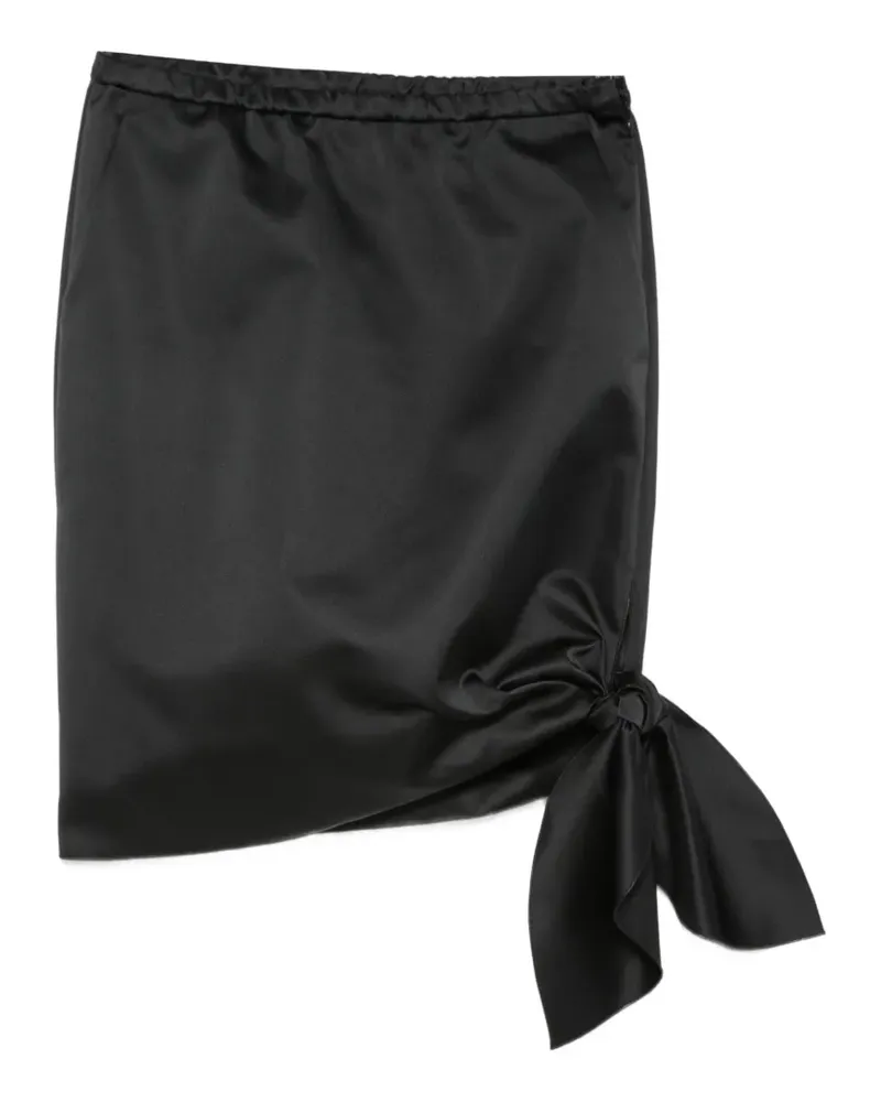 N° 21 knot-detail mini skirt - Schwarz Schwarz