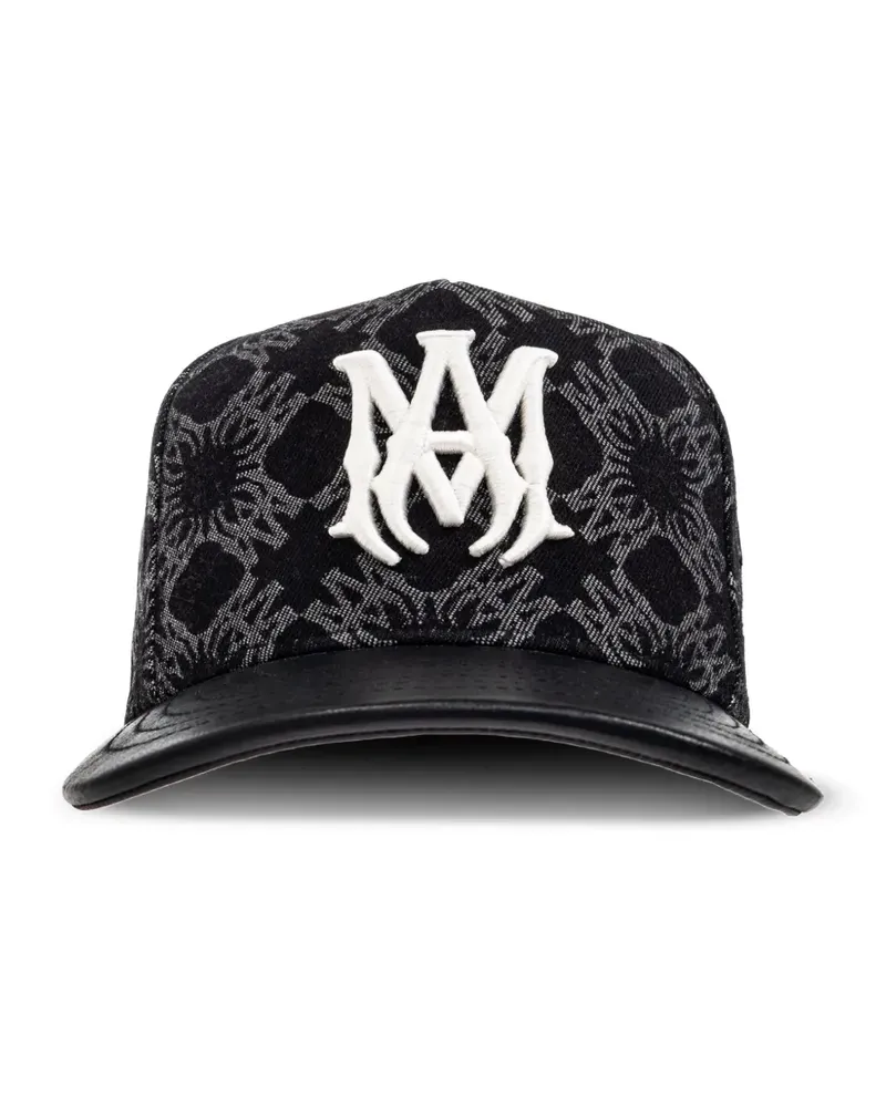 Amiri Baseballkappe mit Monogramm - Schwarz Schwarz