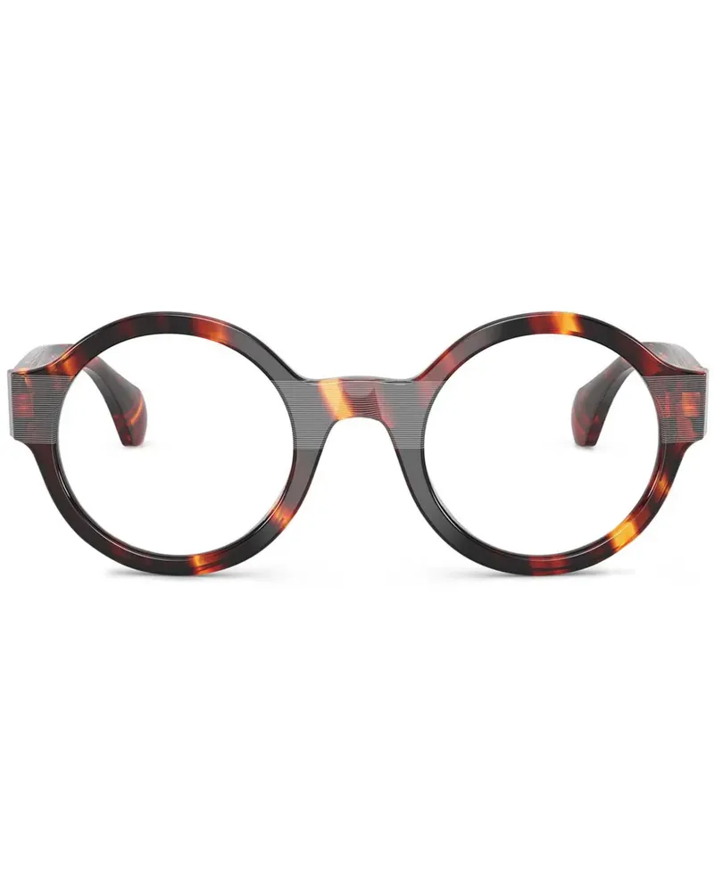 Alain Mikli Brille mit rundem Gestell - Braun Braun