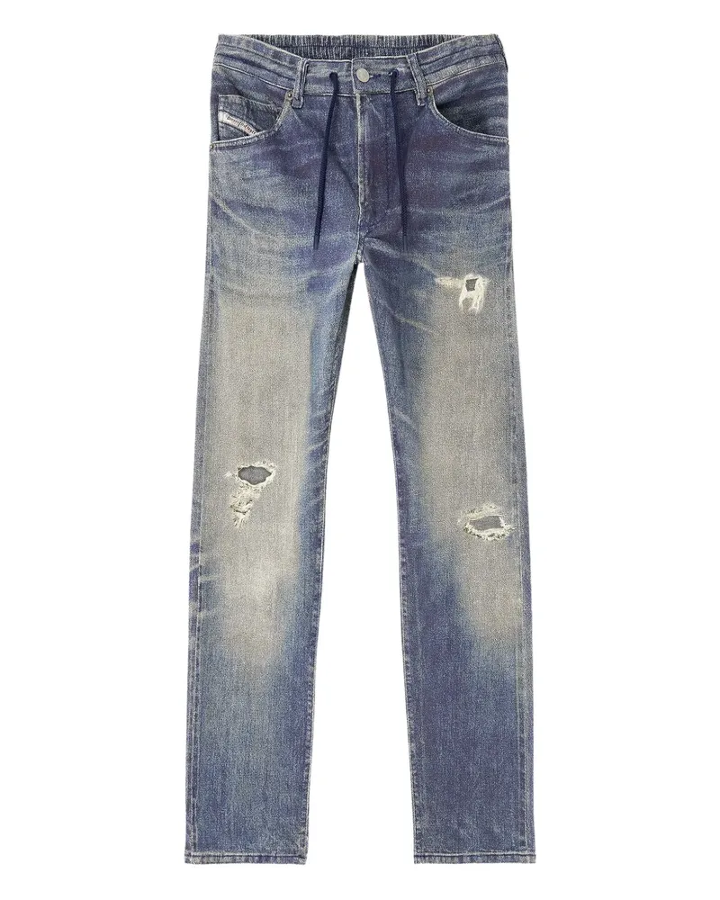 Diesel Jeans im Distressed-Look - Blau Blau