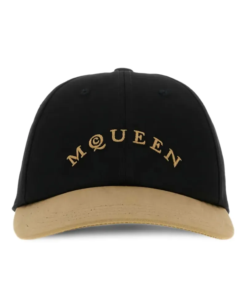 Alexander McQueen Zweifarbige Baseballkappe - Schwarz Schwarz