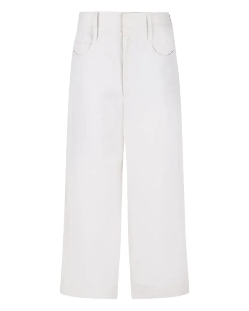 Max Mara Hose mit geradem Bein - Weiß Weiß