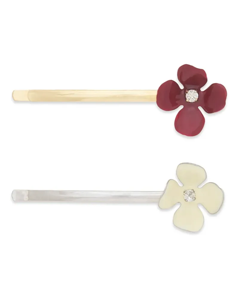 Marni Flower Haarspangen (2er-Set) - Silber Silber