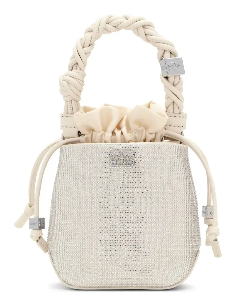 Ganni Mini Bou Beuteltasche - Nude Nude