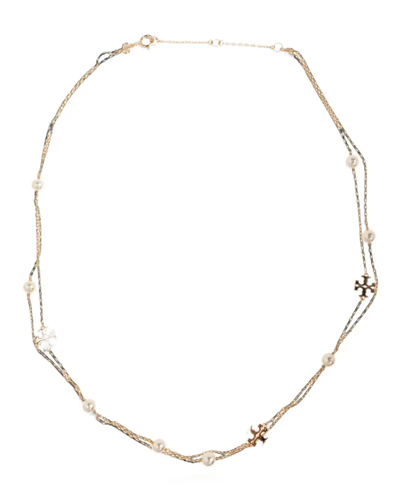 Tory Burch Moondance layered pearl necklace - Gold Gold