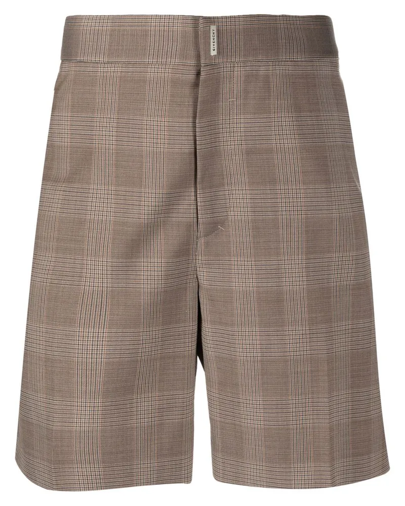 Givenchy Shorts mit Karomuster - Nude Nude