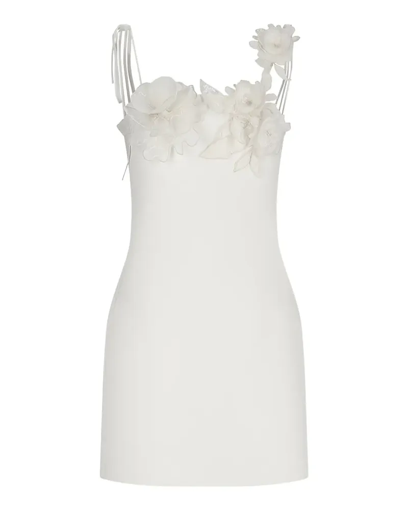 David Koma Minikleid mit Blumenstickerei - Nude Nude