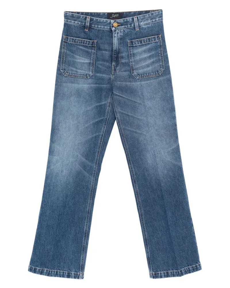 Seafarer Jeans mit aufgesetzter Tasche - Blau Blau