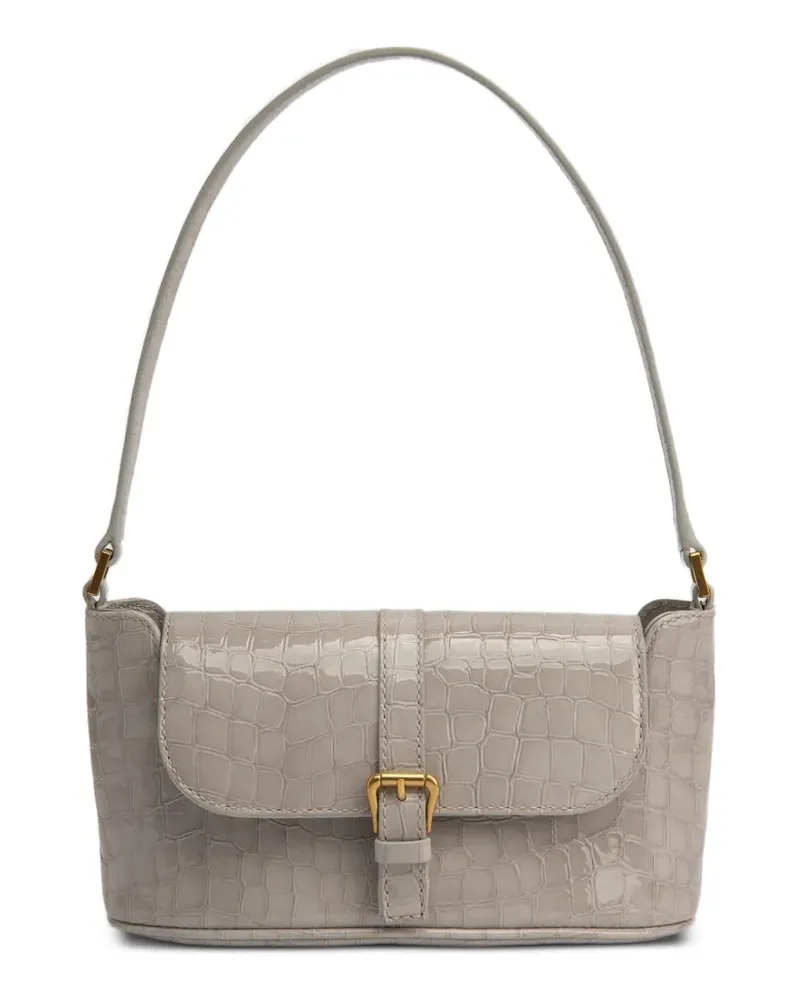 by FAR Miranda Satchel-Tasche mit Kroko-Effekt - Grau Grau
