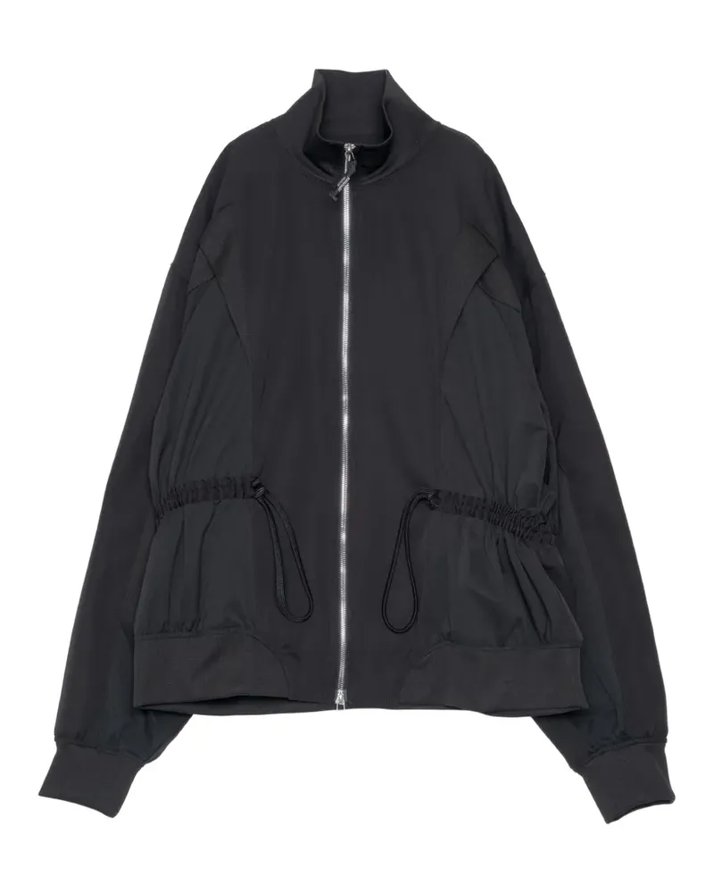 Yoshio Kubo drawstring-waist panelled sweatshirt - Schwarz Schwarz