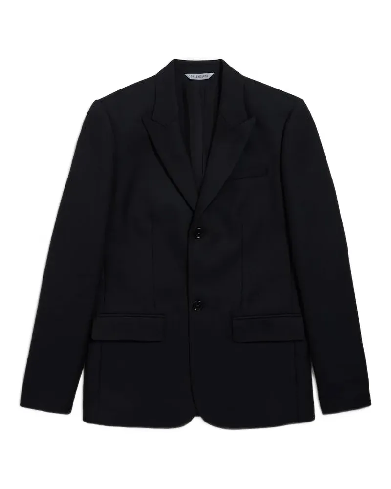 Balenciaga Einreihiges Sakko - Schwarz Schwarz