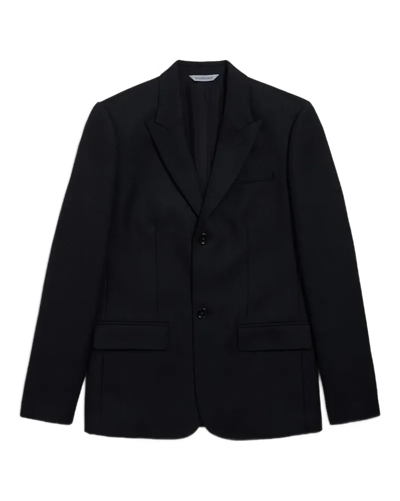 Balenciaga Einreihiges Sakko - Schwarz Schwarz
