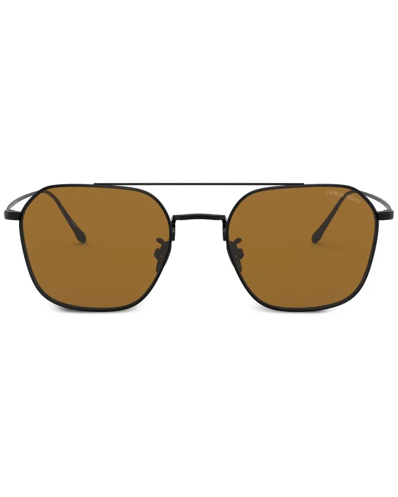 Giorgio Armani Klassische Pilotenbrille - Schwarz Schwarz