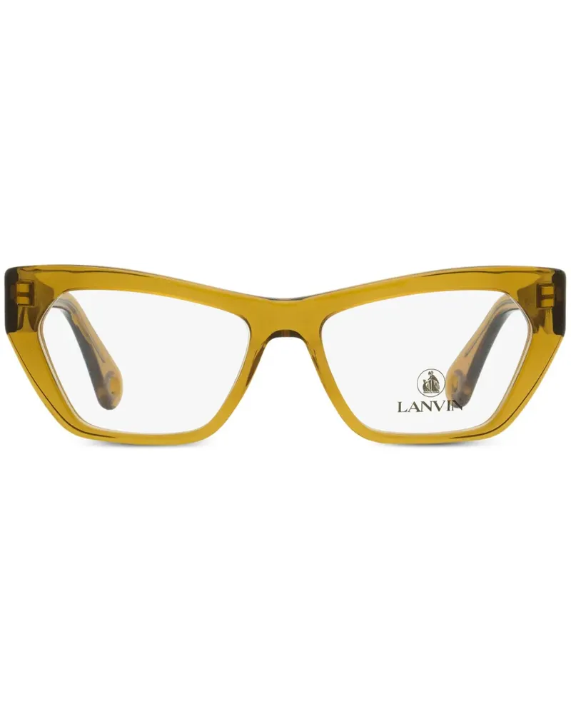 Lanvin Brille mit eckigem Gestell - Gelb Gelb
