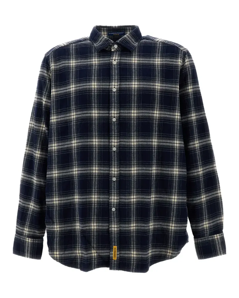 B.D. Baggies check-pattern long-sleeve shirt - Blau Blau