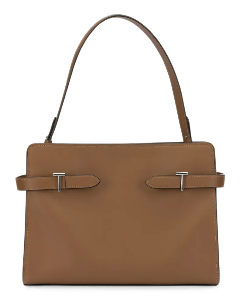 Le Tanneur Große Emie Tote Bag mit T-Riemen - Braun Braun
