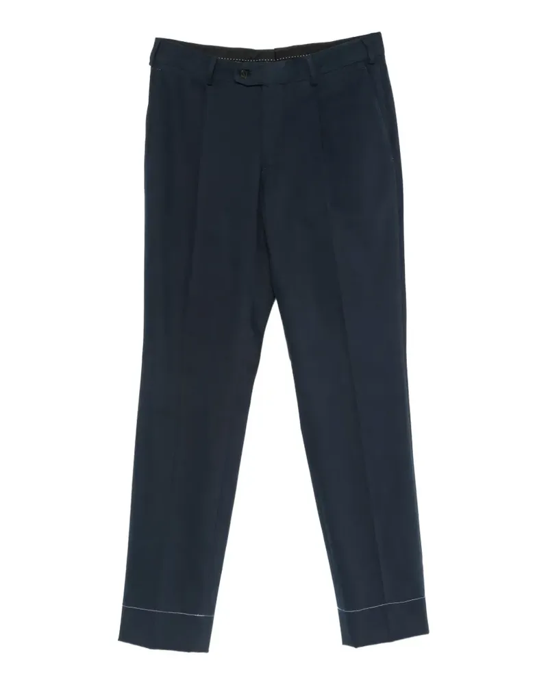 Brioni Straight-Leg-Hose mit Falten - Blau Blau
