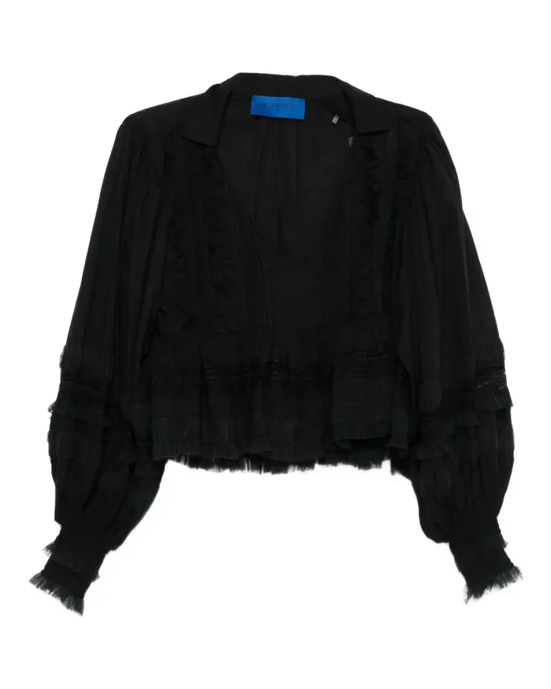 Mes Demoiselles Melody ruffled shirt - Schwarz Schwarz