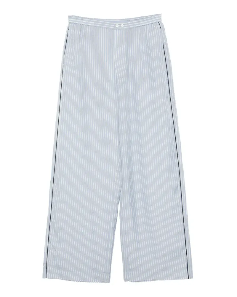 JNBY Gestreifte Wide-Leg-Hose - Blau Blau