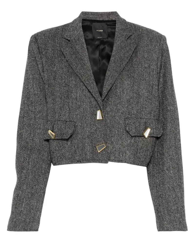 Pinko Cropped-Blazer - Schwarz Schwarz
