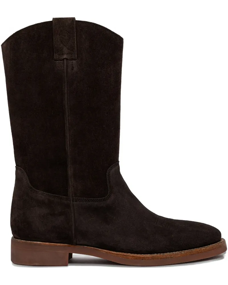 Buttero panelled suede boots - Braun Braun