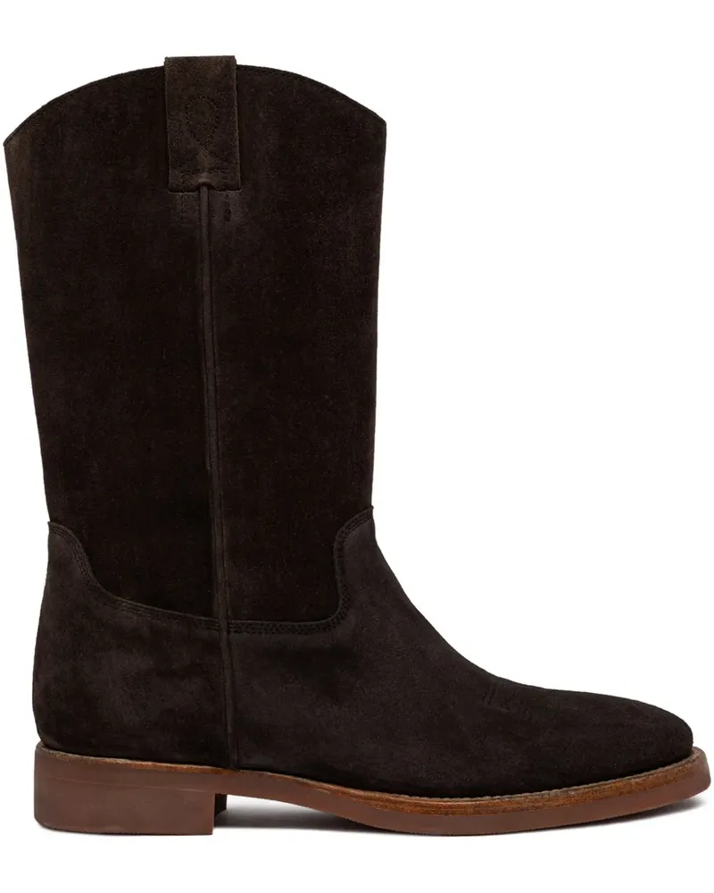Buttero panelled suede boots - Braun Braun