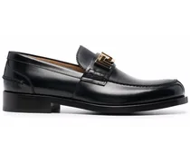 Greca leather loafers