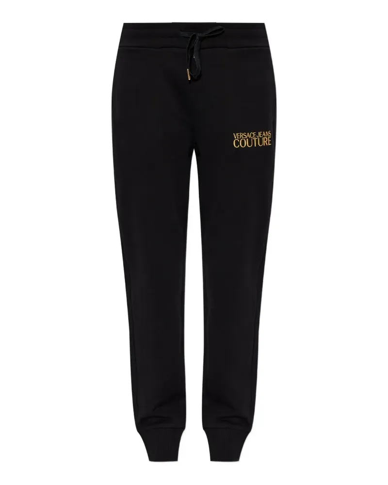 Versace Jeans logo-embroidered track pants - Schwarz Schwarz