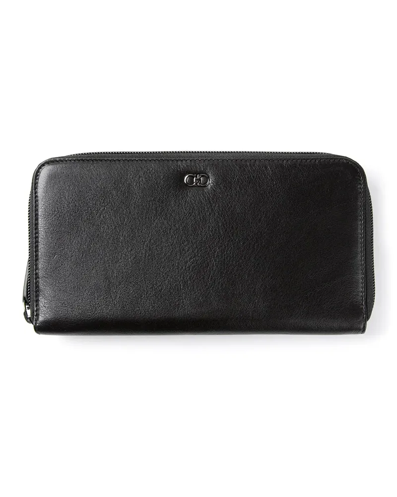 Ferragamo zipped continental wallet - Schwarz Schwarz