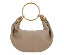 Kleine Bracelet Hobo Schultertasche - Braun