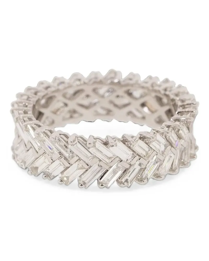ANITA KO Zipper Ring mit Diamant - Silber Silber