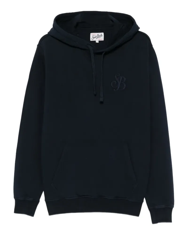 MC2 Saint Barth Hoodie mit Logo-Stickerei - Blau Blau