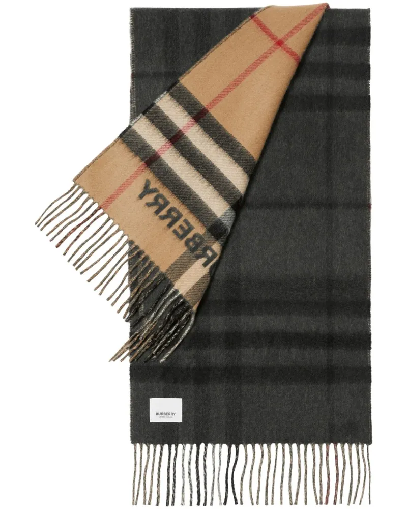 Burberry Kaschmirschal im Karomix - Nude Nude