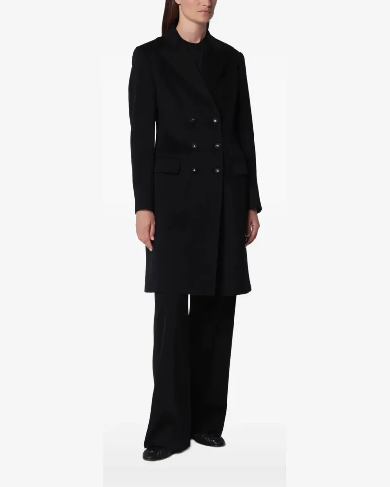 Dolce & Gabbana Doppelreihiger Mantel - Schwarz Schwarz