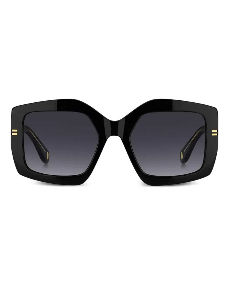 Marc Jacobs Sonnenbrille mit geometrischem Gestell - Schwarz Schwarz