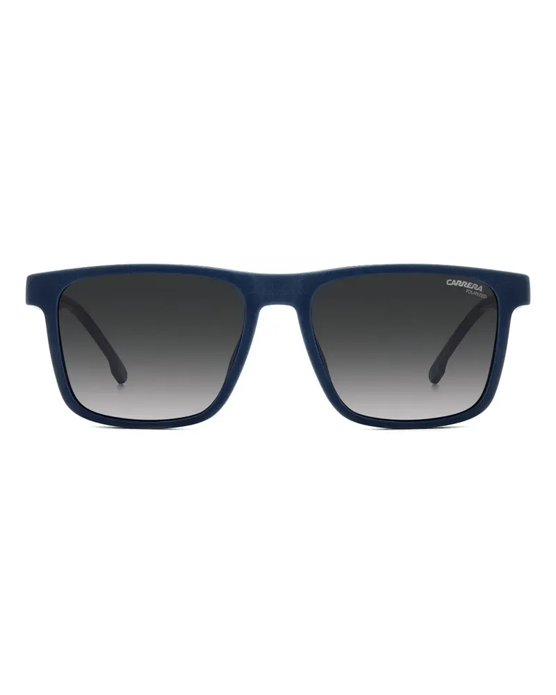Carrera Sonnenbrille mit eckigem Gestell - Blau Blau