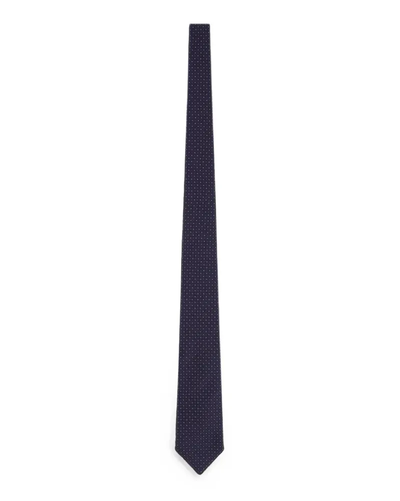FURSAC polka-dot silk tie - Blau Blau