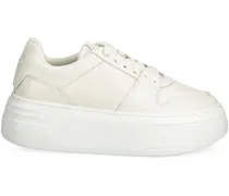 Sneakers mit Plateau - Weiß