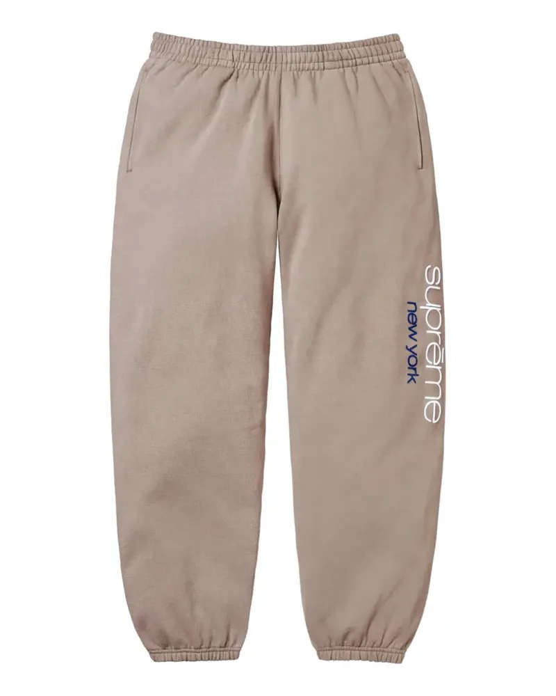 Supreme Being logo-print track pants - Nude Nude