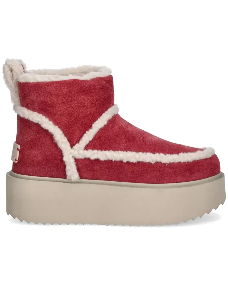 INUIKII x Coccinelle Classic Low Shearling-Stiefel - Rosa Rosa