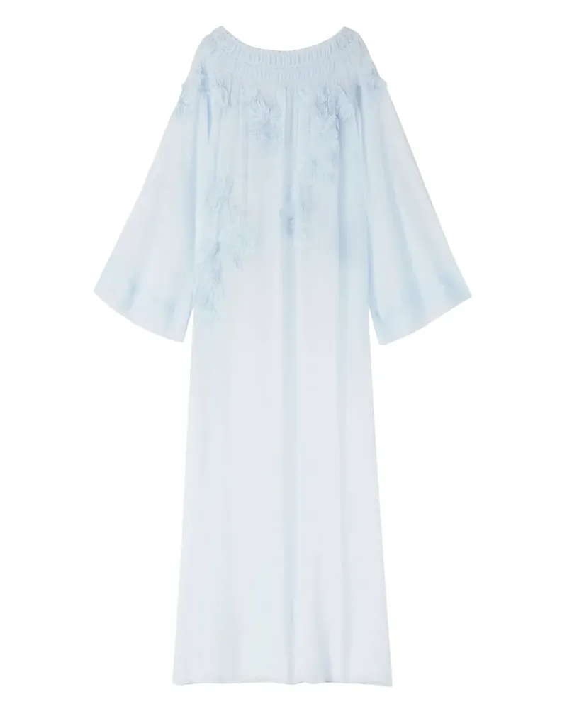 Ermanno Scervino Maxikleid mit Stickerei - Blau Blau