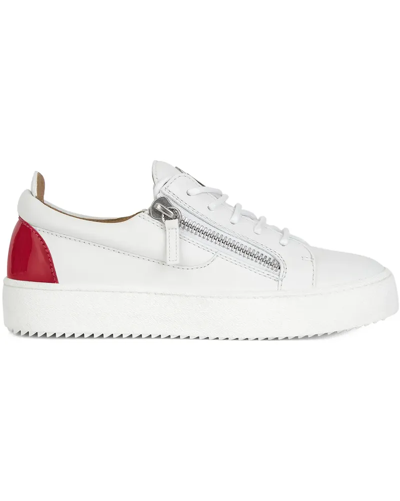 Giuseppe Zanotti Sneakers mit Reißverschluss - Weiß Weiß