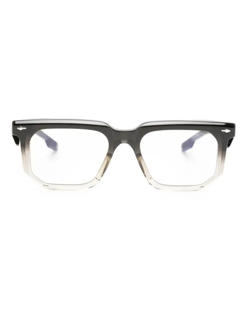 Jacques Marie Mage Yoshi geometric-frame glasses - Schwarz Schwarz