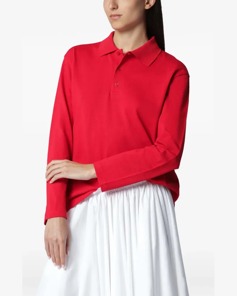 Flore Flore Diana long-sleeve polo shirt - Rot Rot