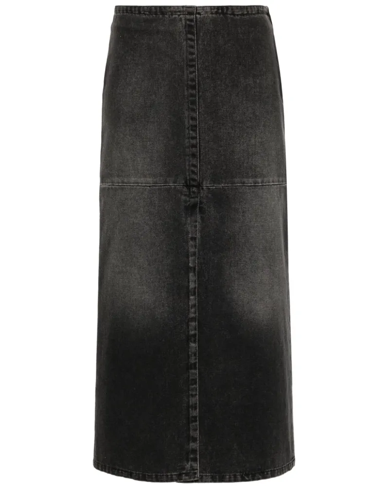 Maison Margiela Mittellanger Jeansrock - Grau Grau