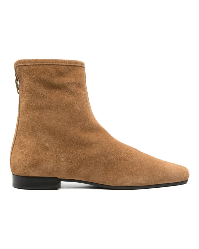 Totême Wildlederstiefel mit Reißverschluss hinten - Braun Braun