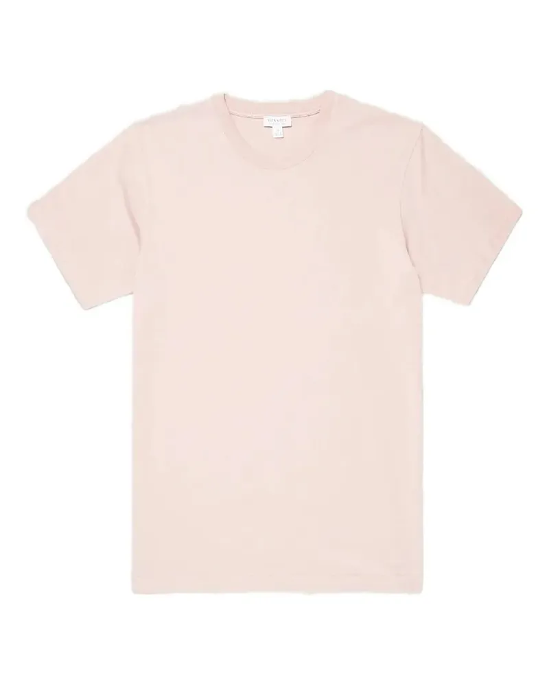 Sunspel T-Shirt mit Rundhalsausschnitt - Rosa Rosa