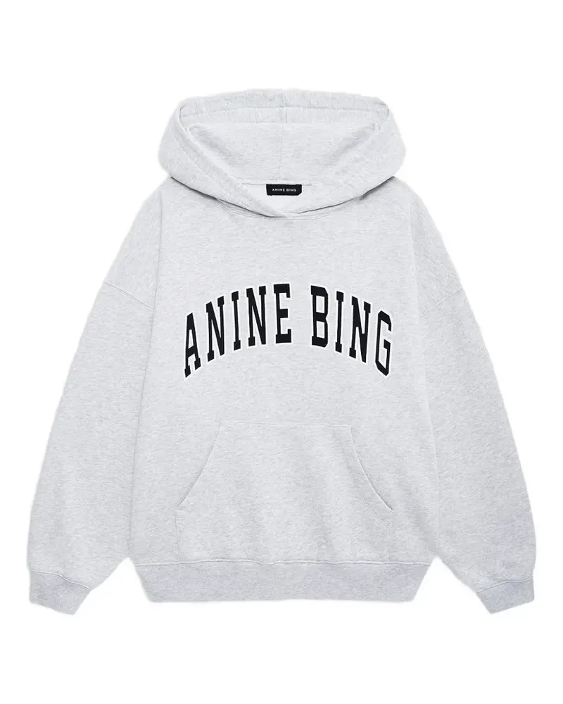 Anine Bing Hoodie mit Logo - Grau Grau